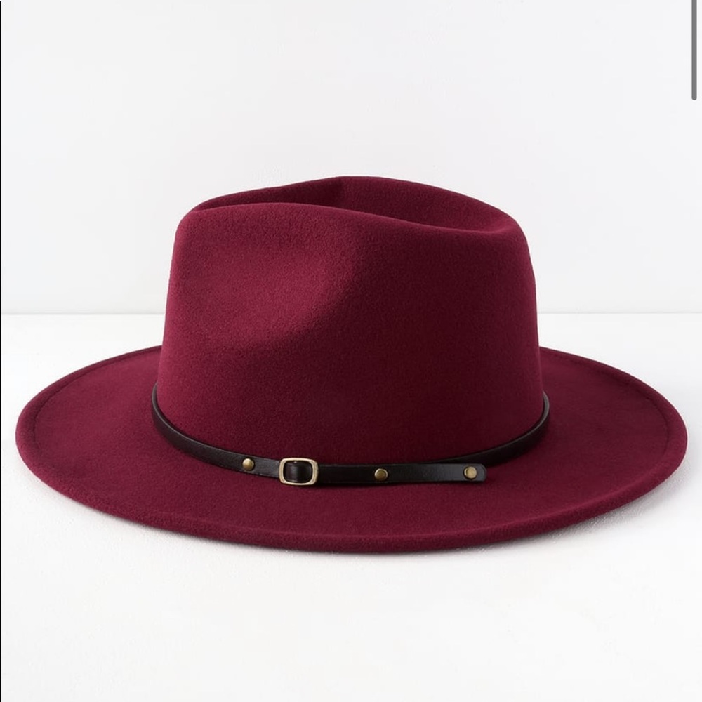 Lulus Maroon Fedora